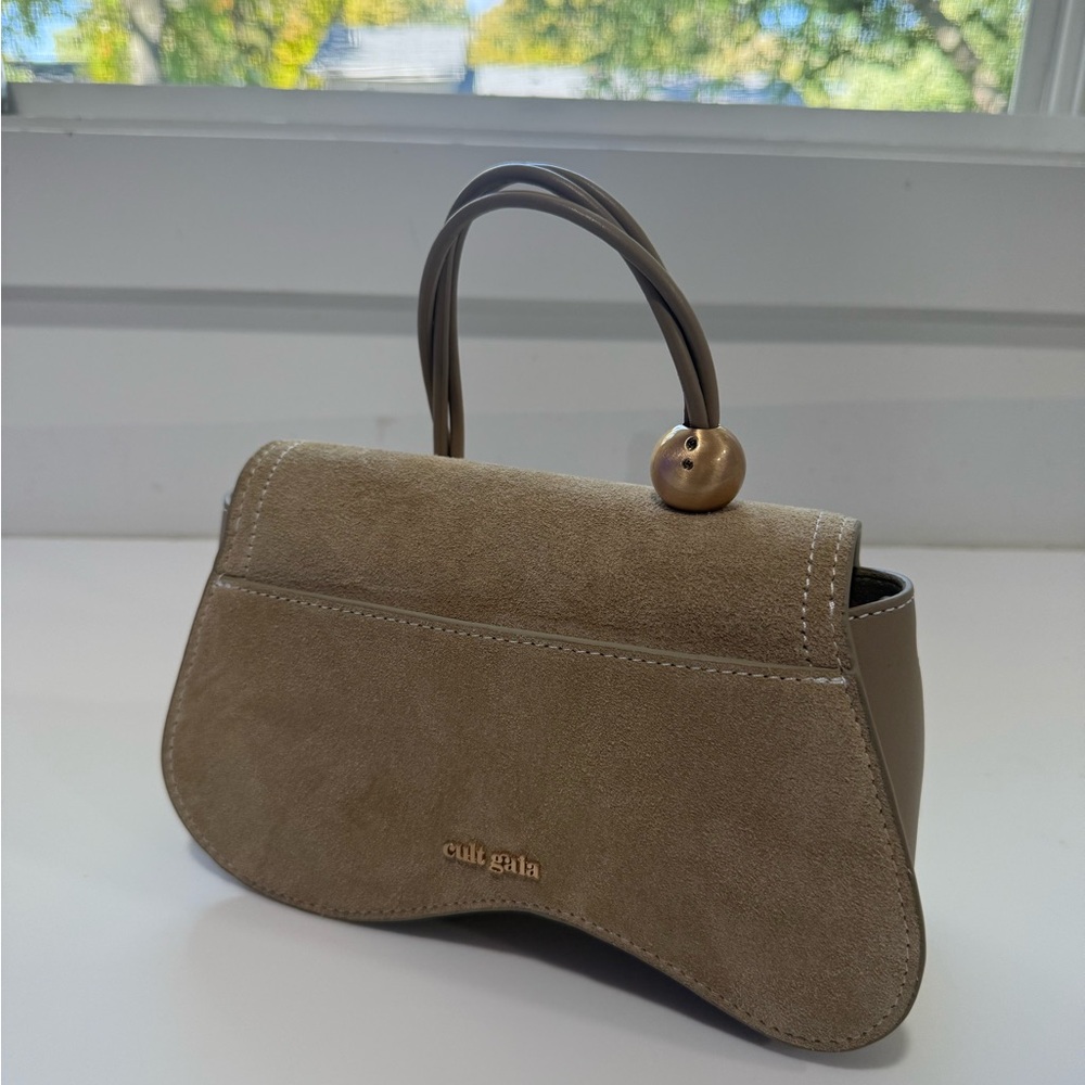 Cult Gaia 
Kazia Beaded Suede Top-Handle Bag - Picture 2 of 5